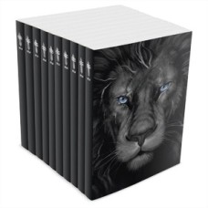 Kit com 10 Bíblias do Leão Grafite - Brochura - NTLH