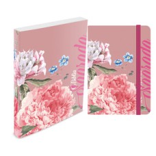 Kit rosa florida - moleskine + bíblia brochura ntlh