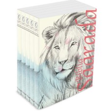 Kit com 5 bíblias do leão traços - brochura - nvt