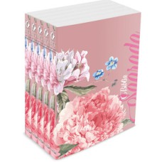 Kit com 5 bíblias rosa florida - brochura - nvt