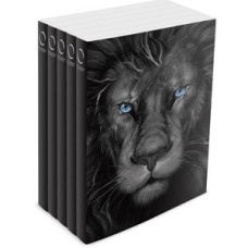 Kit com 5 bíblias do leão grafite - brochura - naa