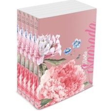 Kit com 5 bíblias rosa florida - brochura - nvi