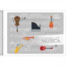 Caderno 1/4 Tilibra Musica Espiral CD 040 Fls 111090