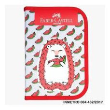 ESTOJO PORCO ESPINHO VERMELHO - FABER CASTELL