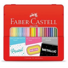 Lápis de Cor Pastel Neon Metallic 024 Cores