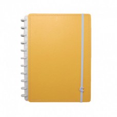 Caderno Inteligente 80F Grande Pastel Laranja