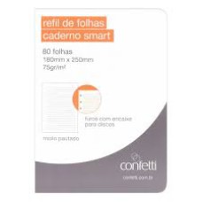 REFIL GRANDE REMOVIVEL 80 FOLHAS - CONFETTI