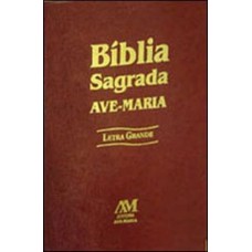 Bíblia letra grande - marrom