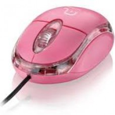 Mouse Multilaser Classic Usb Rosa - MO002