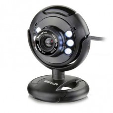 Webcam Multilaser Plug E Play 16Mp Nightvision Microfone Usb Preto - WC045
