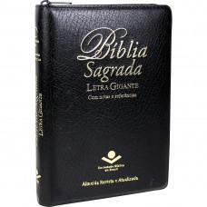 Bíblia Sagrada ARA Letra Gigante com índice e zíper