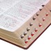 Bíblia do Pregador Pentecostal ARC com índice | SBB | Bíblia do Pregador Pentecostal - Capa em couro sintético, vinho nobre, índice
