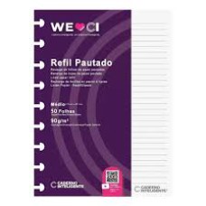 REFIL CADERNO INTELIGENTE LISO MEDIO 90G 50 FOLHAS