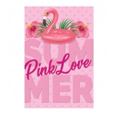 Caderno Brochurão Capa Dura Pink Love 96 Folhas