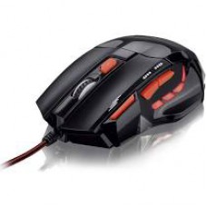 Mouse Gamer Multilaser 2400DPI QuickFire Vermelho - MO236