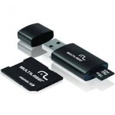Smartogo 2 em 1 Adaptador USB + Cartão De Memória Classe 10 16GB Preto Multilaser - MC121