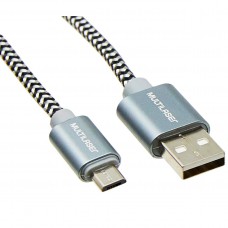 Cabo Micro USB 1,5M Cinza