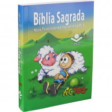 Bíblia Sagrada Mig e Meg - Capa liustrada Cordeiro