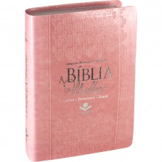 A Bíblia da Mulher - Capa couro sintético Rosa claro