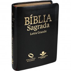 Bíblia Sagrada Letra Grande com índice - Capa Preta nobre