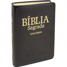 Bíblia Sagrada Letra Maior - Capa couro sintético preto
