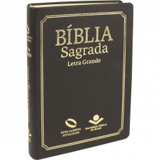 Bíblia Sagrada Letra Grande com índice - Capa Preta