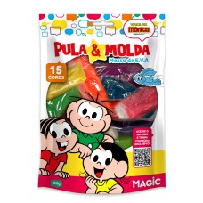 Pula e molda (massa de eva) 150g - Turma da Mônica