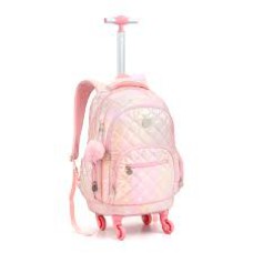 MOCHILA RODA METALASSE HOLOGRAFICO ROSA - SEANITE
