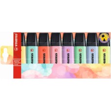 ESTOJO DE MARCA TEXTO STABILO BOSS 8 CORES