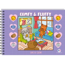 Comfy and Fluffy Purple - Para Colorir