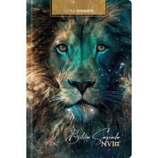 Bíblia Sagrada NVI - Letra Gigante - Leão estrelas