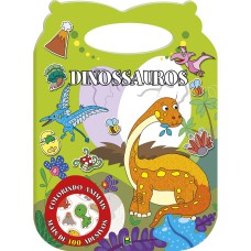 Colorindo Animais - Um livro com alça: Dinossauros