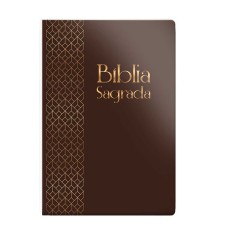 Bíblia RC letra grande - Capa semi luxo marrom