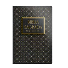 Bíblia King James 1611 - Capa semi luxo preta