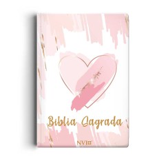 Bíblia NVI Slim semi luxo - Pinceladas de amor