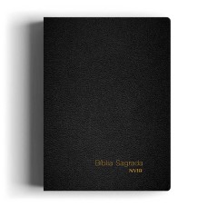 Bíblia NVI slim compacta luxo Preta