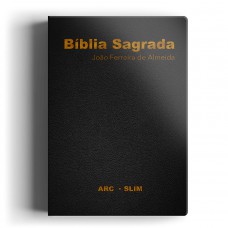 Bíblia ARC slim luxo preta