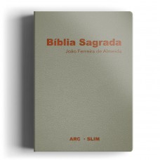 Bíblia ARC slim luxo especial cinza