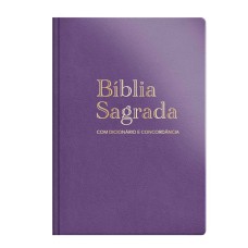 Bíblia ARC Grande - Dicionário e concordância - Luxo especial Roxa