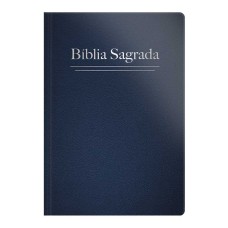 Bíblia RC Letra Grande Semi Luxo Azul