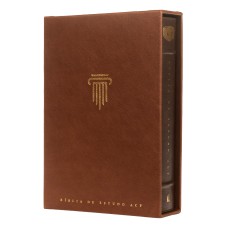 Bíblia de Estudo ACF, Couro-soft marrom | Com comentários da King James Study Bible
