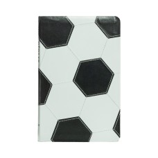 Bíblia NVI Slim, Capa de futebol, Couro-soft preto e branco, Luxo