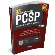ESCRIVÃO E INVESTIGADOR DA POLÍCIA CIVIL DO ESTADO DE SÃO PAULO - PCSP - 2 em 1