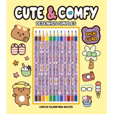 Cute & Comfy Desenhos Simples - Edição de Luxo - 12 Lápis de Cor