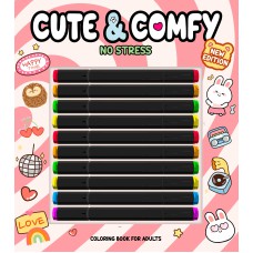 Cute & Comfy New Edition - No Strees - Livro de Colorir Adulto