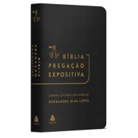 Bíblia Pregação Expositiva | RA |PU luxo preto