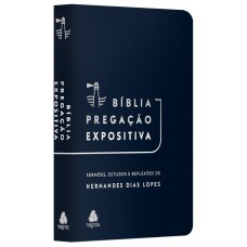 Bíblia Pregação Expositiva | RA | PU luxo azul escuro