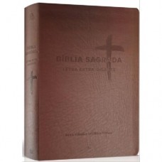 Biblia Nvi Letra Extra Gigante - Capa Pu Marrom