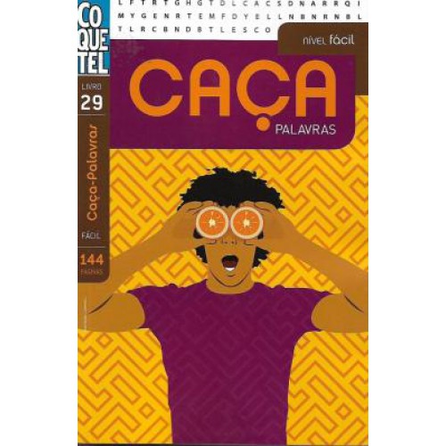 Kit Com 03 Caça Palavras Livro Fácil Coquetel