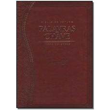 Biblia De Estudo - Palavras-Chave (Luxo Marrom Classica)